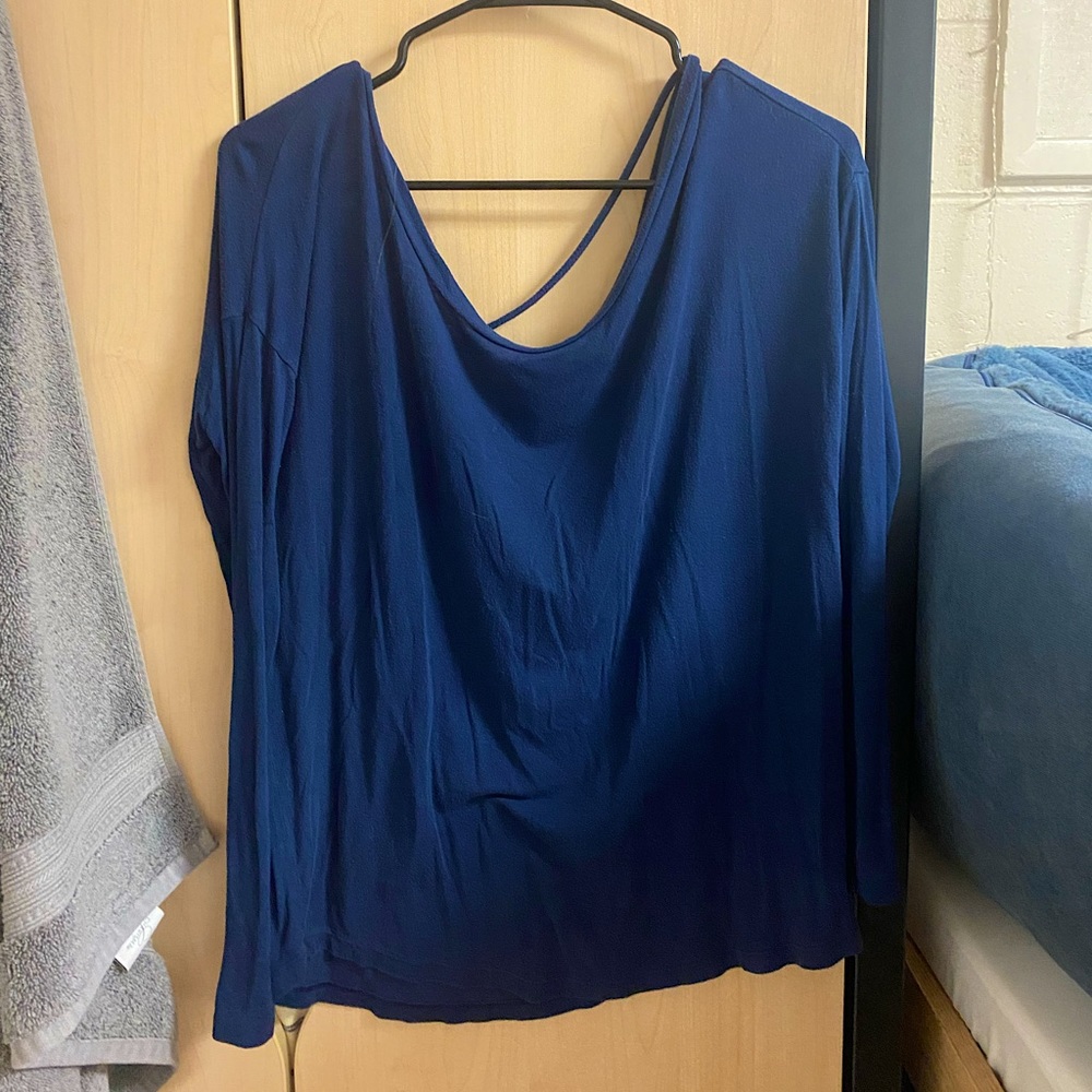 Blue oversized lounge shirt